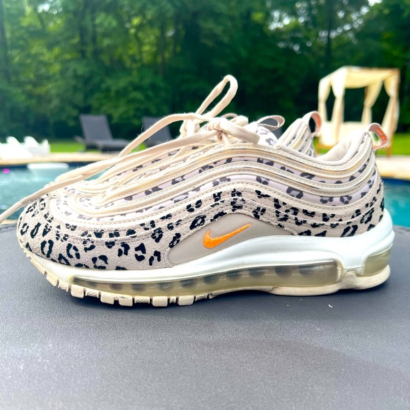 Nike Air Max 97 Leopard Print Beige and Orange